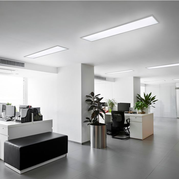Nikkel plafond modern, Badria, 30W, 3000K LED