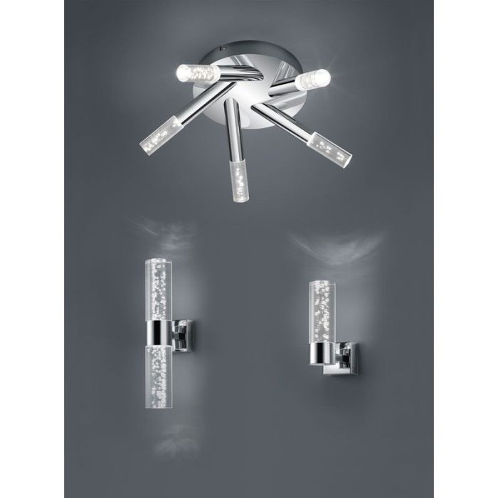 Krom loftlampe badeværelse design, Delfina, 3,1W, 3000K LED, IP44