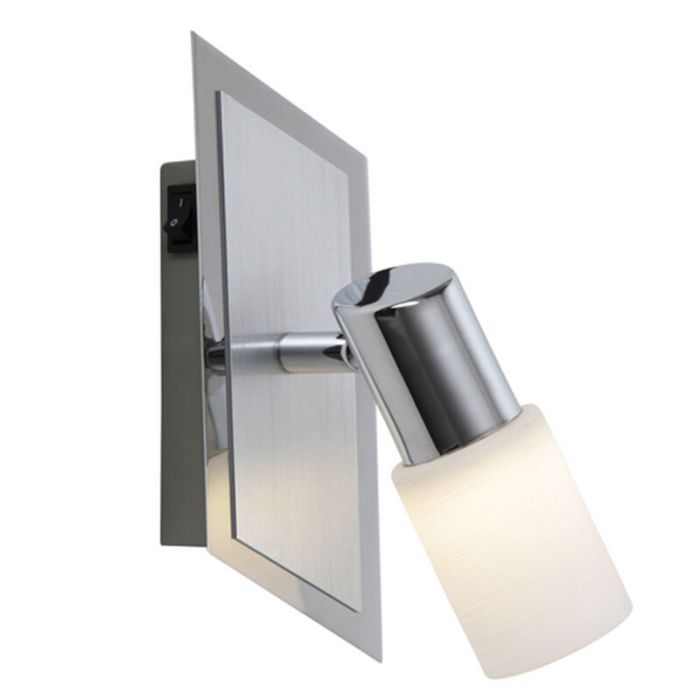 Grå loftspot glas, Morely, 4,3W, 3000K LED, med brytare