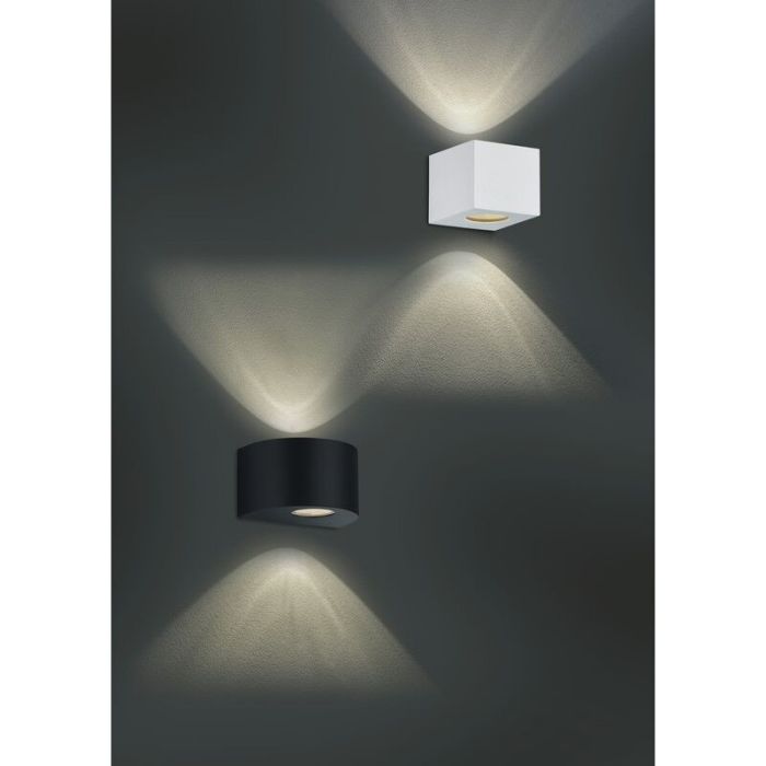 Hvid udendørslampe design, Sandby, 2W, 3000K LED, IP44