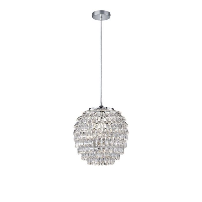 Krom pendler lampe retro, Ilse