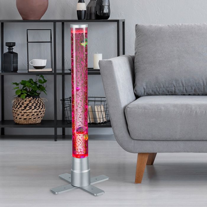 Sølv bordlampe til børneværelse modern, Nautica, 2,4W, 3000K LED, med brytare