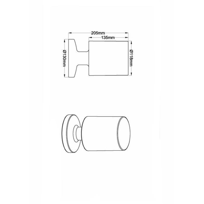 Hvid udendørs bordlampe plast, Wiesje, 1,5W, 3000K LED, IP44, med brytare