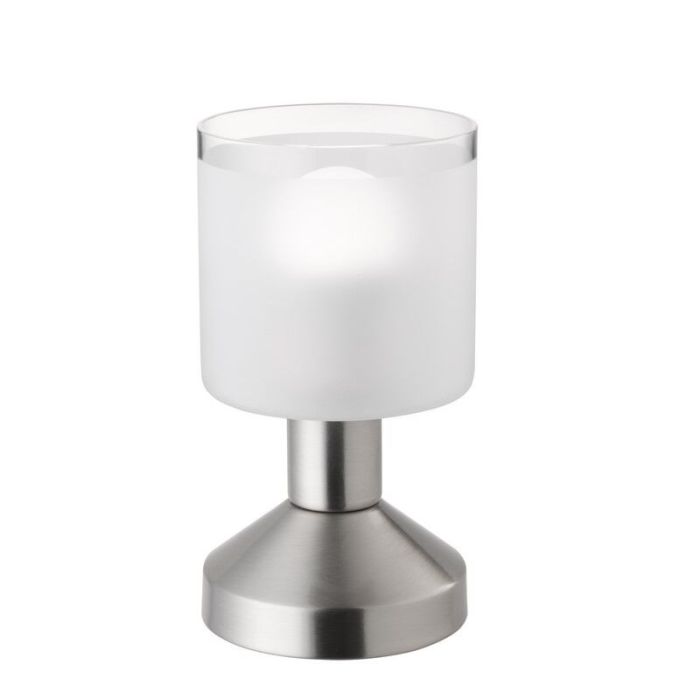 Nikkel bordlampe modern, Vilou, med brytare