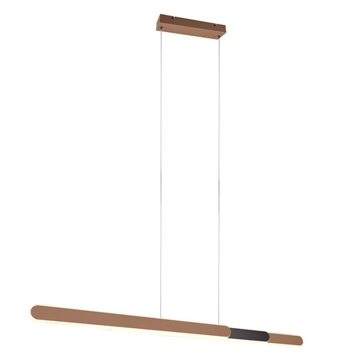 Messing pendler lampe design, Dwayn, 48W, varm til kold hvid justerbar LED, med beröringsdimmer