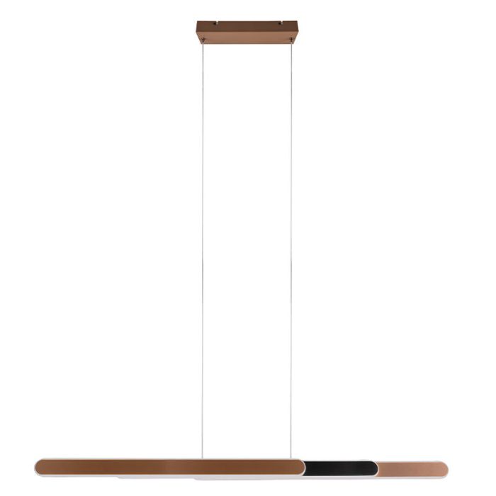Messing pendler lampe design, Dwayn, 48W, varm til kold hvid justerbar LED, med beröringsdimmer