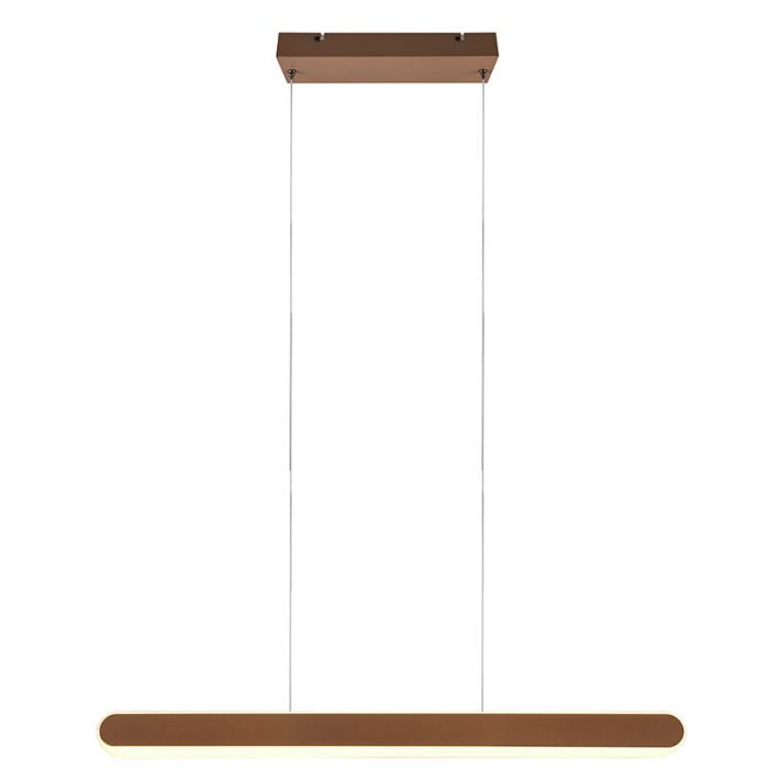 Messing pendler lampe design, Dwayn, 48W, varm til kold hvid justerbar LED, med beröringsdimmer