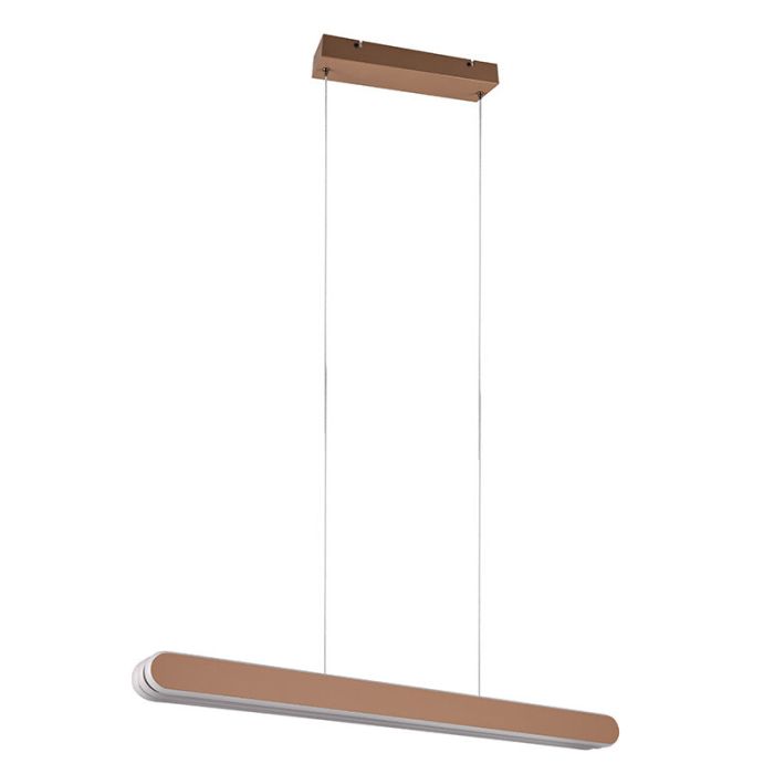 Messing pendler lampe design, Dwayn, 48W, varm til kold hvid justerbar LED, med beröringsdimmer