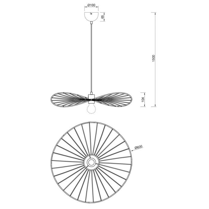 Hvid pendler lampe industri, Dejan