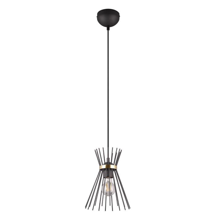 Sort pendler lampe industri, Fransiscus