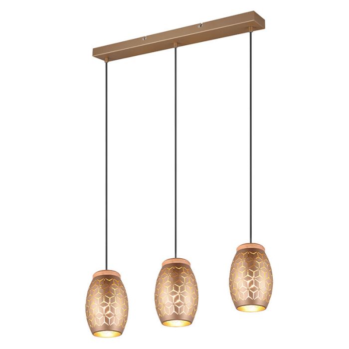 Taupe pendler lampe modern, Delana