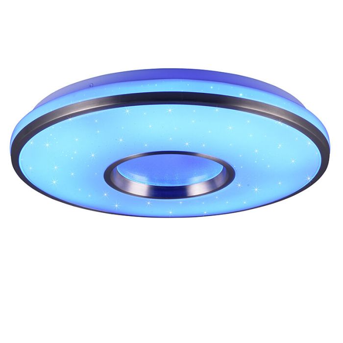 Hvid plafond plast, Franz, 21W, RGBW LED, med fjärrkontroll