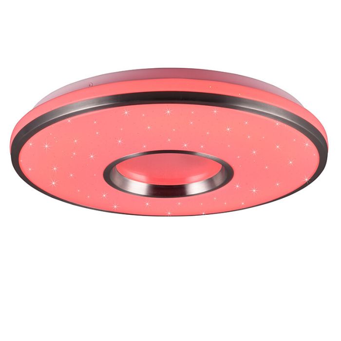 Hvid plafond plast, Franz, 21W, RGBW LED, med fjärrkontroll