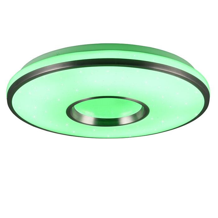 Hvid plafond plast, Franz, 21W, RGBW LED, med fjärrkontroll