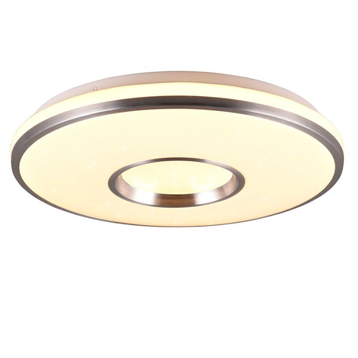 Hvid plafond plast, Franz, 21W, RGBW LED, med fjärrkontroll