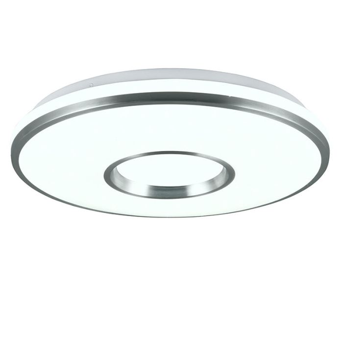 Hvid plafond plast, Franz, 21W, RGBW LED, med fjärrkontroll
