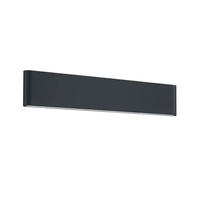 Antracit udendørslampe modern, Bridlington, 8W, 3000K LED, IP54