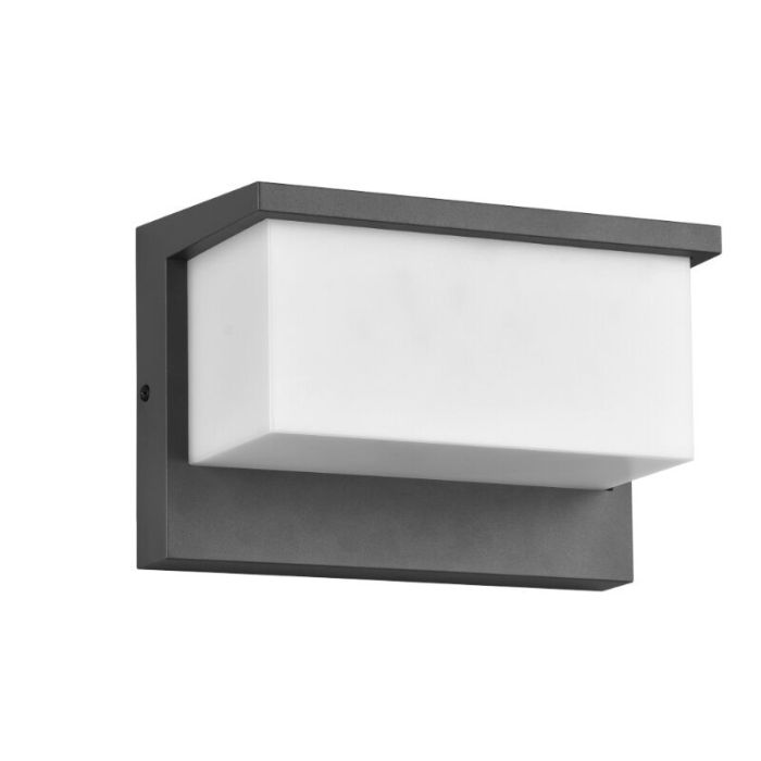 Antracit udendørslampe modern, Slimane, 13W, 3000K LED, IP54