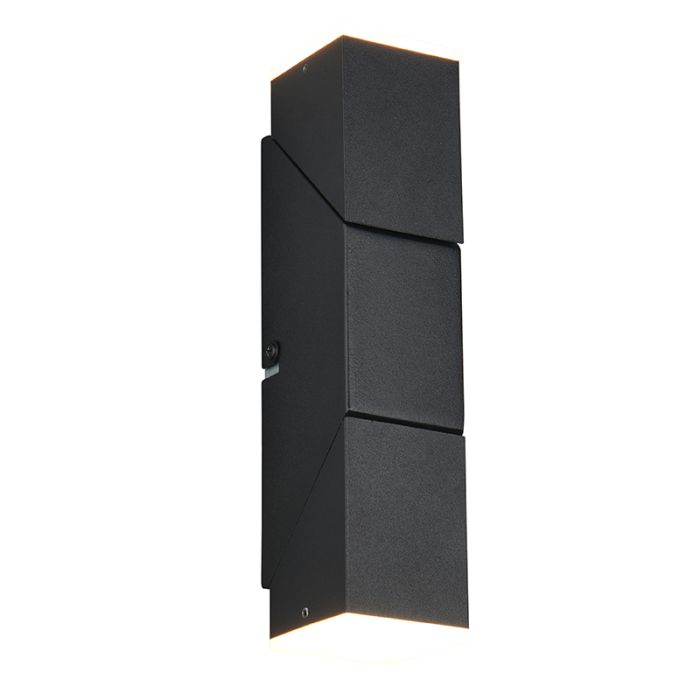 Sort up down væglampe modern, Lok, 3W, 3000K LED
