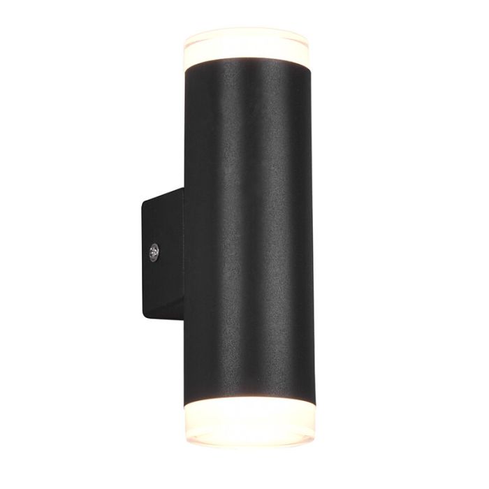 Sort væglampe badeværelse modern, Spjald, 4W, 3000K LED, IP44