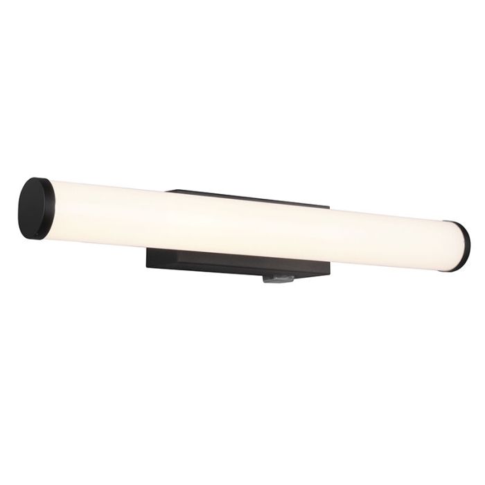 Sort væglampe badeværelse modern, Staby, 4,3W, 3000K LED, IP44