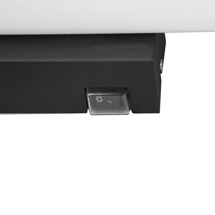 Sort væglampe badeværelse modern, Staby, 4,3W, 3000K LED, IP44