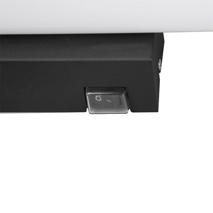 Sort væglampe badeværelse modern, Staby, 8,6W, 3000K LED, IP44
