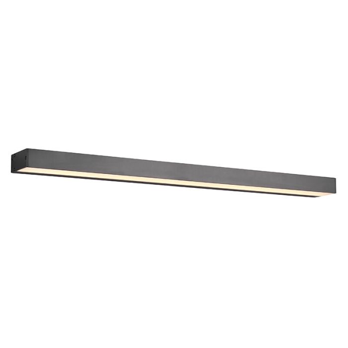 Sort væglampe badeværelse modern, Basma, 13W, 3000K LED, IP44