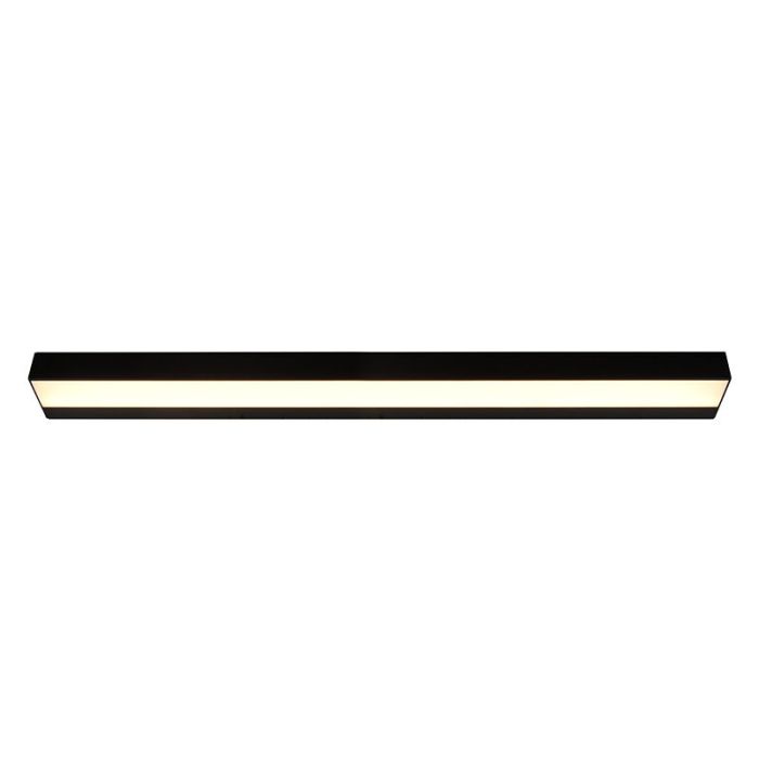 Sort væglampe badeværelse modern, Basma, 13W, 3000K LED, IP44