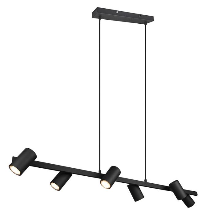 Sort pendler lampe modern, Kaso