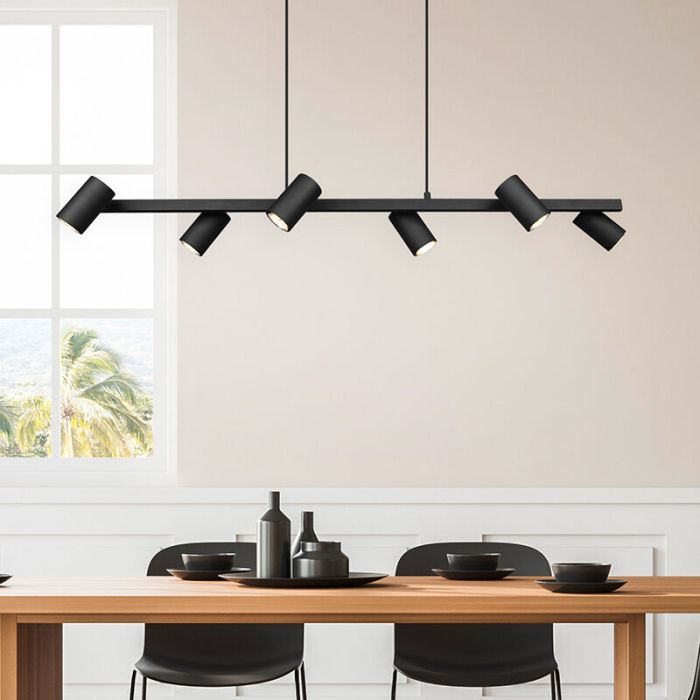 Sort pendler lampe modern, Kaso