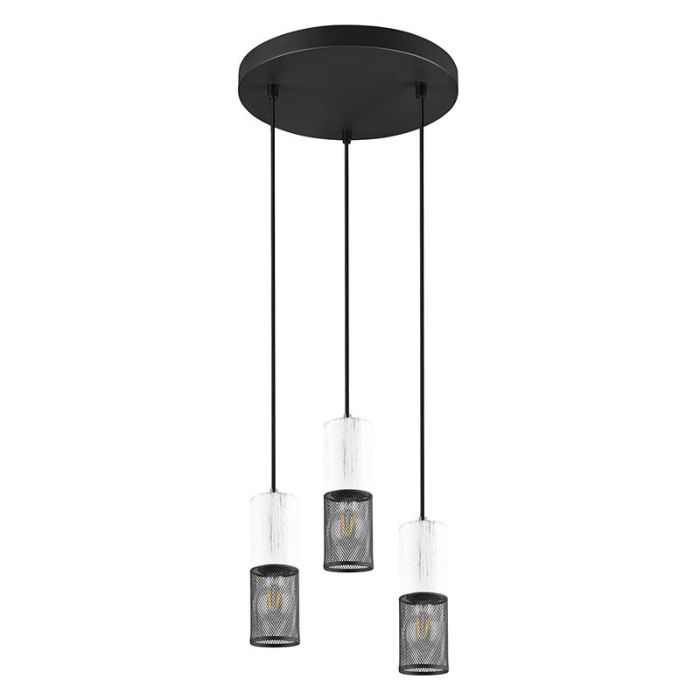 Sort pendler lampe vintage, Marjet