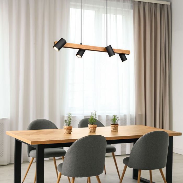 Sort pendler lampe modern, Kaso