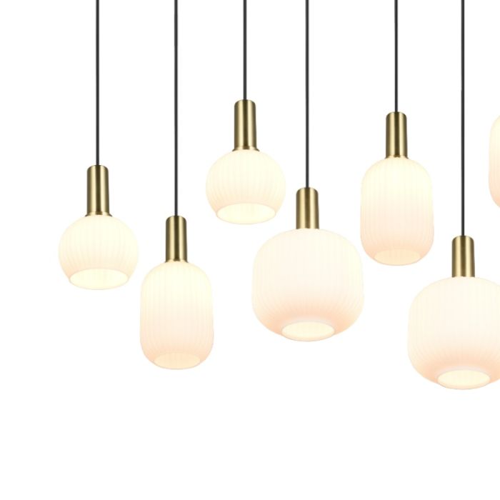 Hvid pendler lampe design, Nurullah