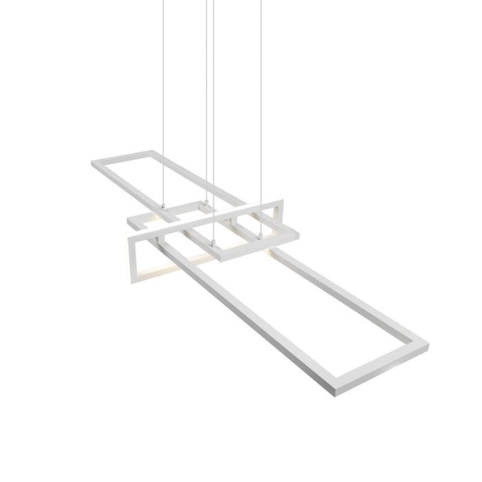 Hvid pendler lampe modern, Hatun, 34W, 4000K LED
