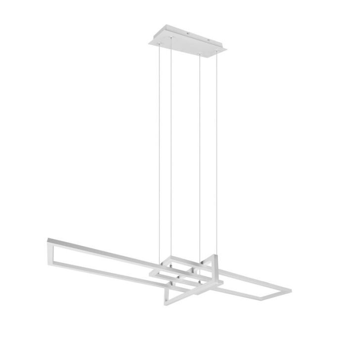 Hvid pendler lampe modern, Hatun, 34W, 4000K LED