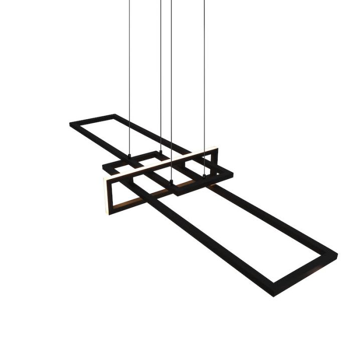 Sort pendler lampe modern, Hatun, 34W, 3000K LED