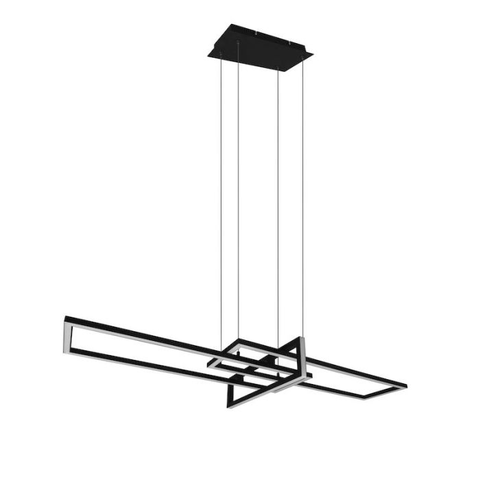Sort pendler lampe modern, Hatun, 34W, 3000K LED