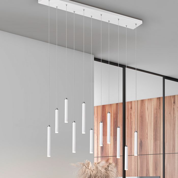Hvid pendler lampe modern, Jessamy, 2,5W, 3000K LED