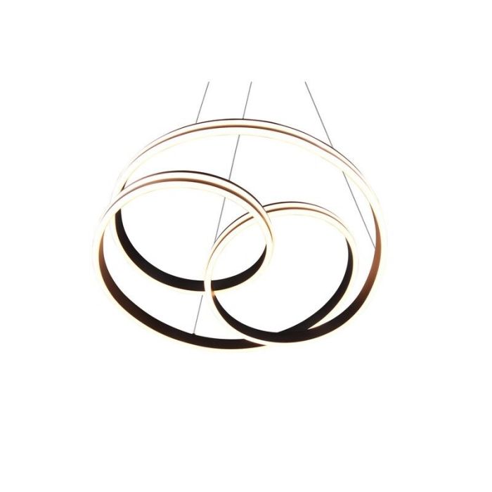 Sort pendler lampe modern, Elyse, 60W, justerbar lysfarve LED