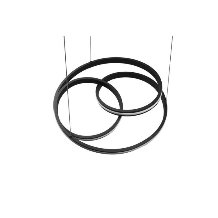 Sort pendler lampe modern, Elyse, 60W, justerbar lysfarve LED