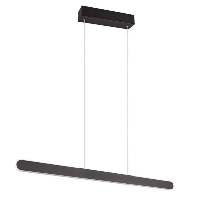 Sort pendler lampe modern, Dwayn, 28W, varm til kold hvid justerbar LED