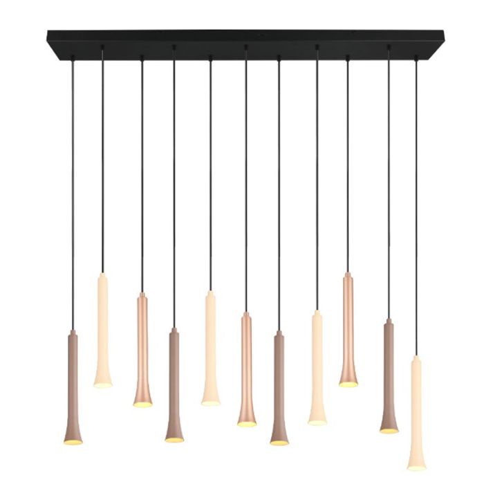 Sort pendler lampe modern, Albartus, 3W, white switch LED, 3 trins lysdæmper