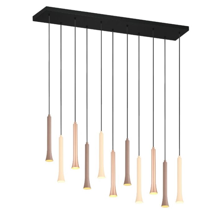 Sort pendler lampe modern, Albartus, 3W, white switch LED, 3 trins lysdæmper