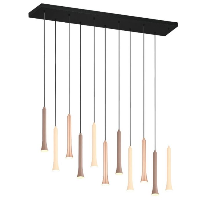 Sort pendler lampe modern, Albartus, 3W, white switch LED, 3 trins lysdæmper