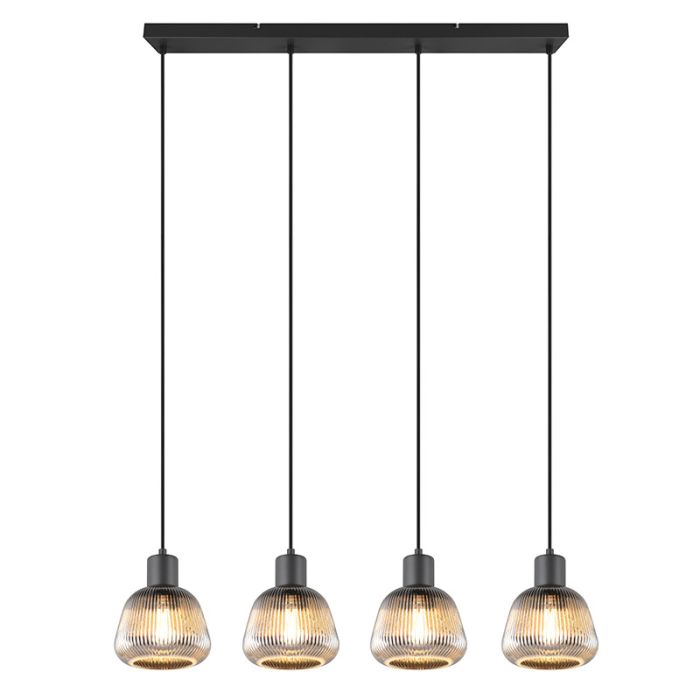 Sort pendler lampe modern, Meriem