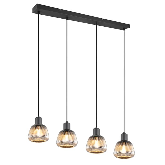 Sort pendler lampe modern, Meriem
