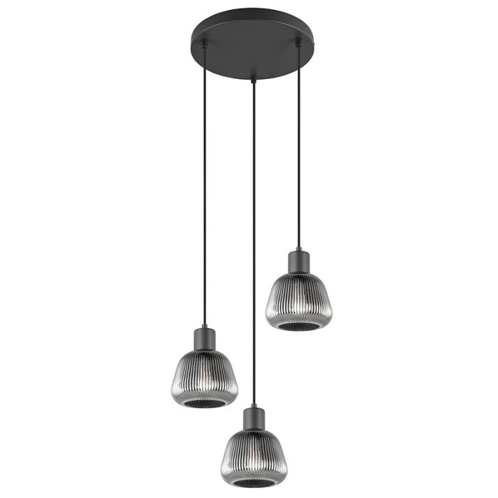 Sort pendler lampe modern, Meriem