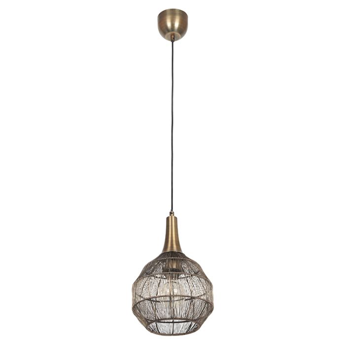 Bronze pendler lampe rustik, Rins