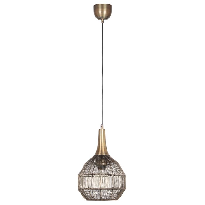 Bronze pendler lampe rustik, Rins
